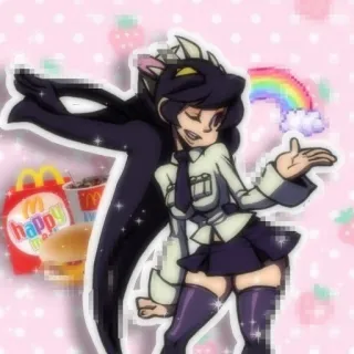 🥳 Ms. Fortune Skullgirls Ms. Fortune, Skullgirls, อนิเมะ, คาวาอิ, การ์ตูน, ตัวละคร telegram sticker