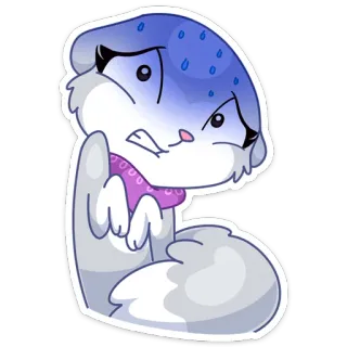 😨 cartoon, cat, middle finger, offensive gesture telegram sticker