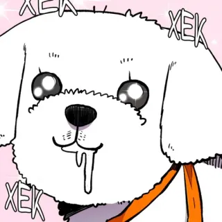 ✨ XEK XEK XEK Hund, niedlich, Cartoon, Tier whatsapp sticker