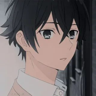 🖤 动漫, 漫画, 男孩, 角色, 肖像 telegram sticker