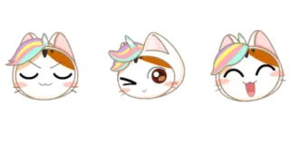 😺 Dibujos animados, Emoticono, Gato, Mono, Emoji telegram sticker