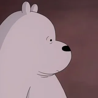🐻‍❄️ Ice Bear We Bare Bears eisbär, we bare bears, cartoon network, bär, animiert, figur telegram sticker
