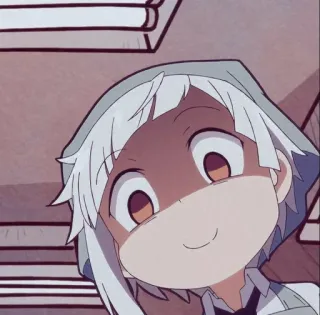 ⛓ Atsushi Nakajima Bungou Stray Dogs Anime, Manga, Bungou Stray Dogs, Atsushi Nakajima, Postać telegram sticker