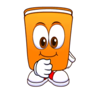 🙂 Мультфильм, Персонаж, Коробка, Иллюстрация, Наклейка whatsapp sticker