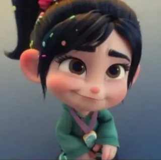 🍓 Vanellope von Schweetz Wreck-It Ralph dibujos animados, Disney, Vanellope, Ralph el demoledor, personaje, princesa telegram sticker