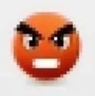 😡 anger, emoji, emotion, annoyed, mad, face, expression telegram sticker