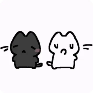 🌬 cat, cute, kawaii, sad, animal, sticker telegram sticker