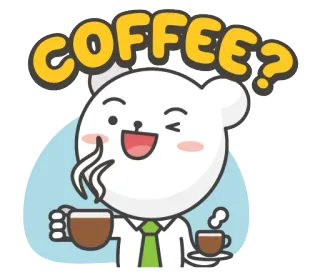 ☕️ COFFEE? café, urso, fofo, bebida, bebida, desenho animado telegram sticker