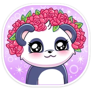 Panda Tori👉 @Stickergram 👈Панда Тори whatsapp stickers