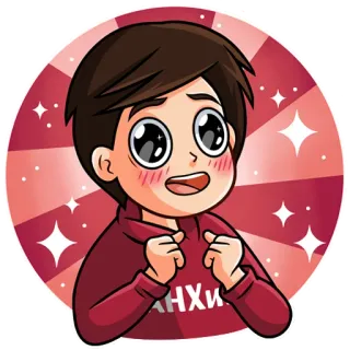 🥰 ANXIU cartoon, cute, sparkles, anime, cheerful, happy telegram sticker