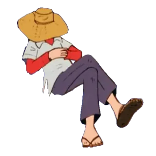 😴 personne, chapeau, repos, sommeil, vacances, détente whatsapp sticker