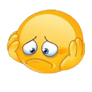🙁 emoji, sad, upset, feeling, yellow, face telegram sticker
