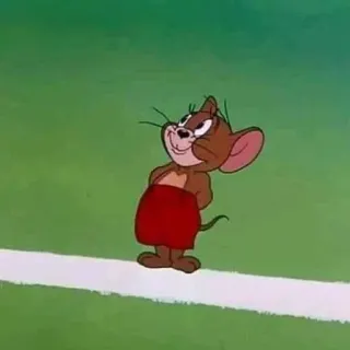 🛀 Jerry Cartoon, Muis, Personage, Grappig, Silly whatsapp sticker
