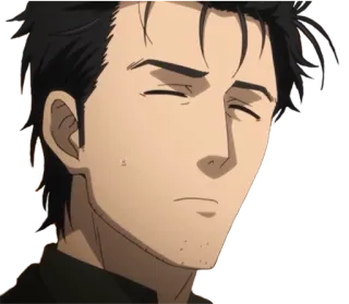 😑 Rintaro Okabe Steins;Gate 애니메이션, 슈타인즈 게이트, 캐릭터, 오카베, 오카베 린타로 telegram sticker