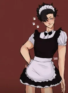 🤤 Anime, Maid, Niedlich, Cosplay, Katze, Neko telegram sticker
