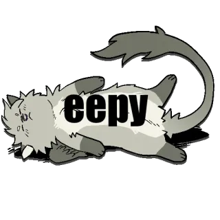 🛌 eepy cat, sleepy, cute, animal, cartoon, eepy whatsapp sticker