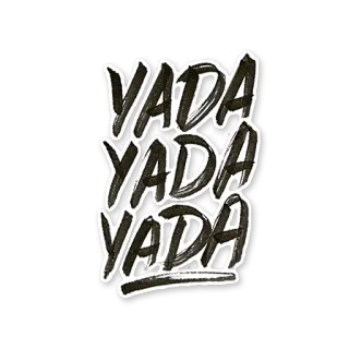 😡 YADA YADA YADA bla-bla, expression, décontracté whatsapp sticker