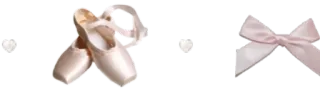 🤩 balletto, scarpette da ballo, nastro, rosa, fiocco telegram sticker