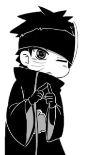 😄 Obito Uchiha Naruto Anime, Manga, Obito, Naruto, Chibi, Sticker whatsapp sticker