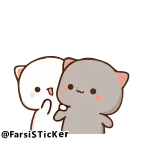 🤪 @FarsiSticker милые, кошки, животные, мультик, стикер telegram sticker