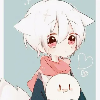🇦🇱 Anime, Kawaii, Lucu, Karakter, Rubah, Syal telegram sticker