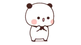 🍩 Panda, Niedlich, Cartoon, Sticker, Tier telegram sticker