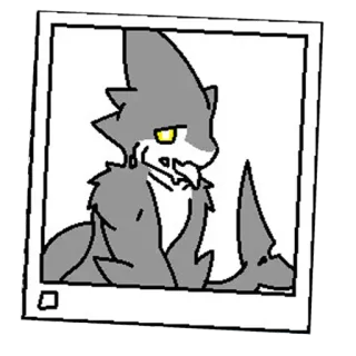 🖤 Puro Changed Furry, Tubarão, Transfur, Látex, Monstro telegram sticker