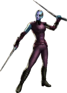 😌 Nebula Nebula, Marvel, Supereroe, Spada, Arma, Combattente, Fumetti telegram sticker