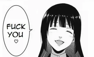 ☺️ FUCK YOU ♡ Anime, Manga, Offensiv, Schimpfwort, Cartoon whatsapp sticker