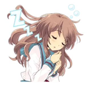 😴 ZZZ 睡眠, アニメ, zzz, 眠い, 夢 telegram sticker