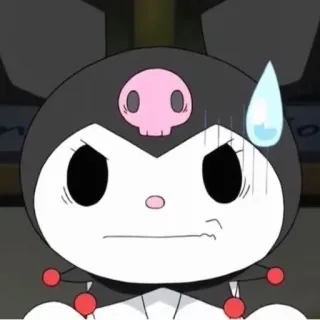 😓 Kuromi Kuromi, Sanrio, Anime, Dibujos animados, Kawaii telegram sticker