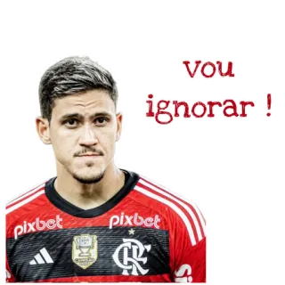 😒 Vou Ignorar ! football player, portrait, sticker, soccer, sports telegram sticker