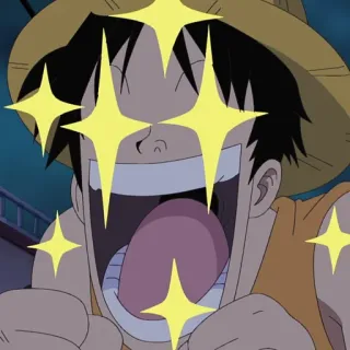 ✨ Monkey D. Luffy One Piece Anime, Mangá, One Piece, Monkey D. Luffy, Animado, Desenho animado telegram sticker
