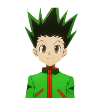 🙂 Gon Freecss Hunter x Hunter anime, gon freecss, hunter x hunter, cartoon, manga telegram sticker