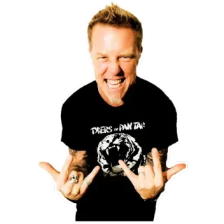 James Hetfield telegram stickers