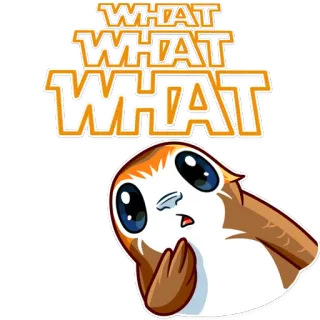 Porg telegram stickers