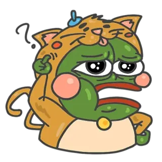 😺 Pepe the Frog 페페 더 프로그, 밈, 인터넷 밈, 캐릭터, 웃긴, 고양이 telegram sticker