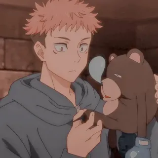 🕸 Yuji Itadori Jujutsu Kaisen anime, manga, character, jujutsu kaisen, yuji itadori telegram sticker