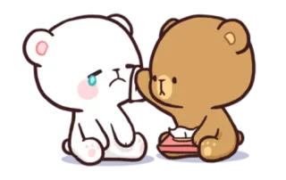 😰 urso, fofo, amor, triste telegram sticker