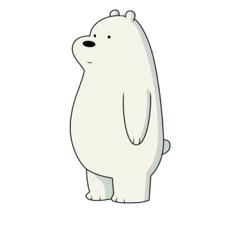 ✈️ Ice Bear We Bare Bears Kartun, Beruang, Beruang Kutub, We Bare Bears whatsapp sticker