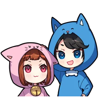🤗 Anime, Mignon, Dessin animé, Personnages, Kawaii telegram sticker