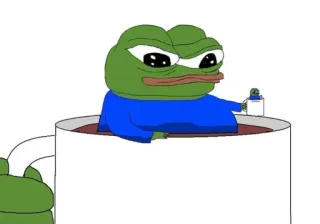 ☕️ Pepe the Frog pepe la rana, rana, meme, meme de internet, personaje telegram sticker