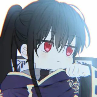 🐺 Dziewczyna anime, Chibi, Słodki, Kreskówka, Anime telegram sticker