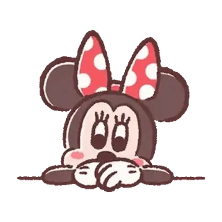 💕 Minnie Mouse Minnie Mouse, Disney, dibujos animados, ratón, personaje telegram sticker