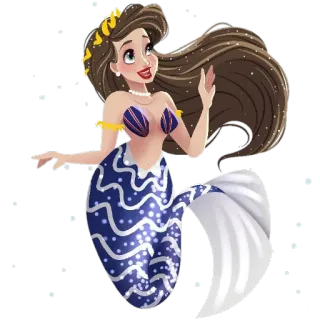 🧜‍♀ русалка, море, океан, фэнтези, мультфильм telegram sticker
