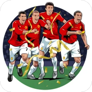 🎉 football, équipe, célébration, sport telegram sticker