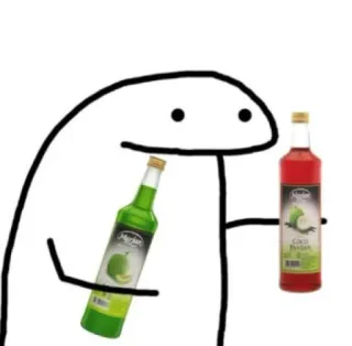 🧃 flork, sirope, bebida, bebida, dibujo animado, personaje whatsapp sticker