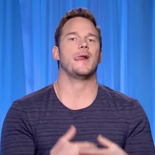 🐁 Chris Pratt Chris Pratt, aktor, selebriti, potret telegram sticker