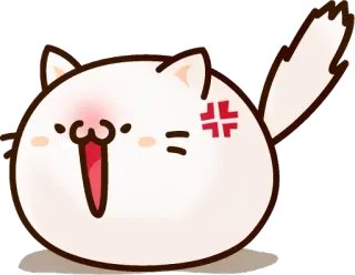 😡 kucing, binatang, imut, kawaii, stiker, marah telegram sticker