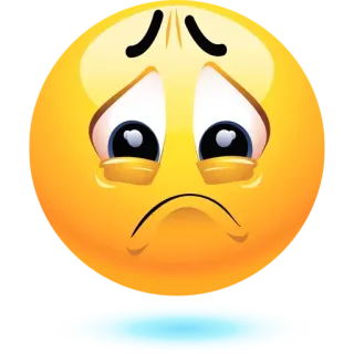 ☹ triste, emoji, llorando, molesto, lágrima telegram sticker